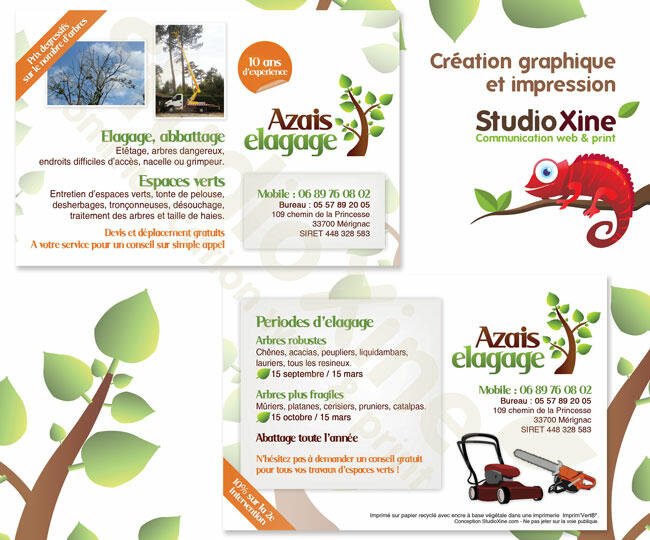 flyer sur papier recyclé