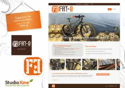 Création d’identité visuelle et site web pour Fat-e